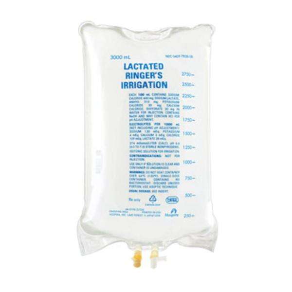 Lctd Rngr Irrigation Solution 3000mL Preservative Free/DEHP Strl Flx Bg Cntnr Ea, 4 EA/CA